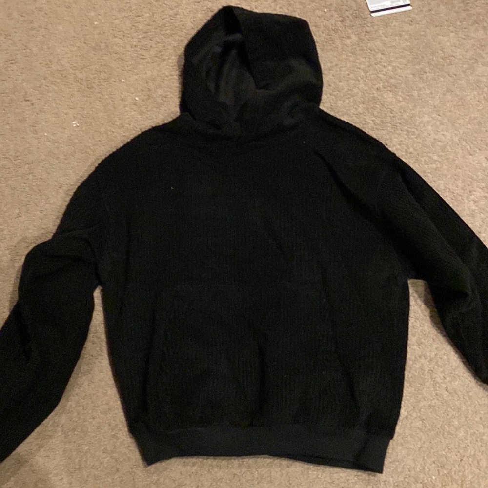 Black Cardigan Hoodie